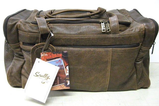 Scully 802-10-29 Aero Squadron Leather Duffle Bag
