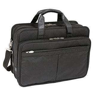 McKlein R Series LaSalle Leather Wheeled Laptop Overnight w/ Removable  Briefcase