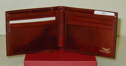 Hugo Bosca 8-Slot Italian Leather Wallet 98-32, 98-59-, 98-58