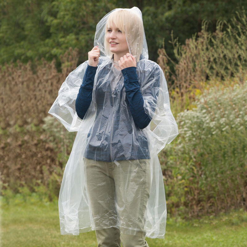 Travelon Emergency Rain Poncho 12215 Clear