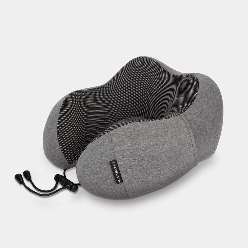 Travelon Contoured Memory Foam Travel Pillow 13483 Charcoal