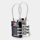 Travelon Set of 2 TSA Approved Luggage Cable Locks 13694