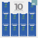 Travelon Set of 10 RFID Blocking Card Sleeves 13701 Blue
