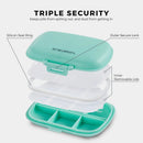 Travelon World Travel Essentials Set of 2 Pill Box/Organizer 13720 Blue & Green