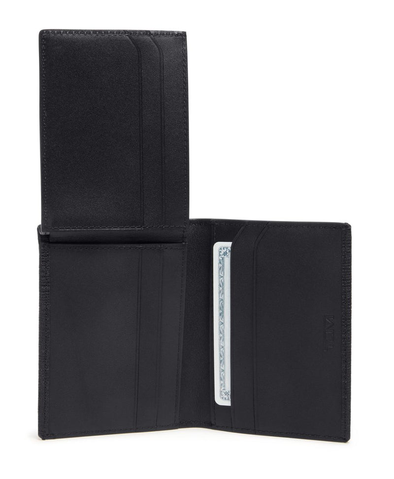 Tumi Nassau L-Fold Wallet 152376 Black Embossed