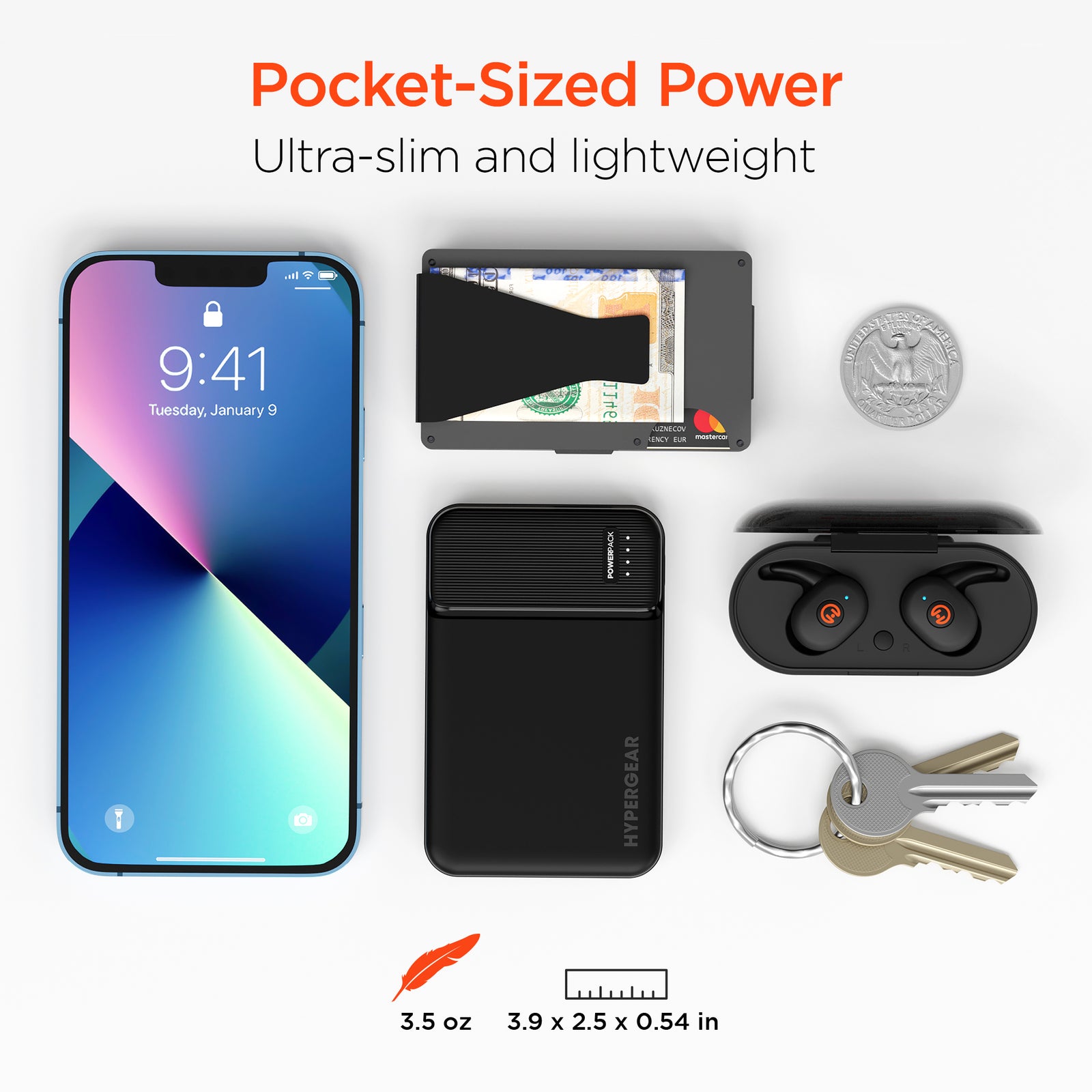 Hypercel 5,000mAh | Power Pack Mini Fast Charge Power Bank with 20W US