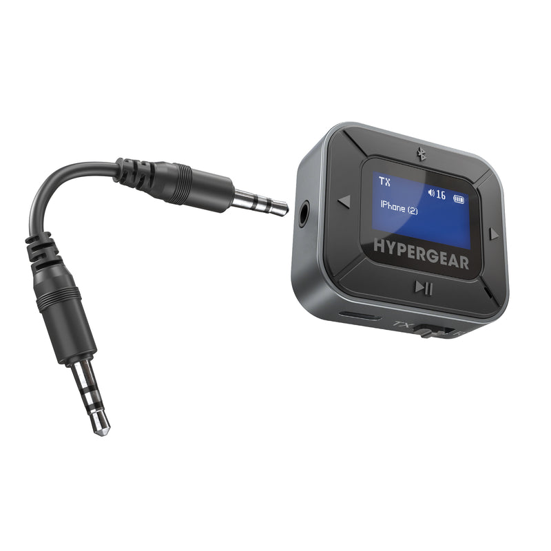 Hypercel IntelliCast Flight Wireless Audio Adapter | Transmitter + Receiver | Black 15858