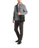 Tumi Alpha Medium Leather Crossbody 158975 Black