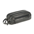 Osgoode Marley Distressed Leather Double Zip Shave Kit 2017D