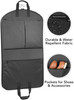 Clemco WallyBags 40” Deluxe Travel Garment Bag with Two Pockets 804 Black