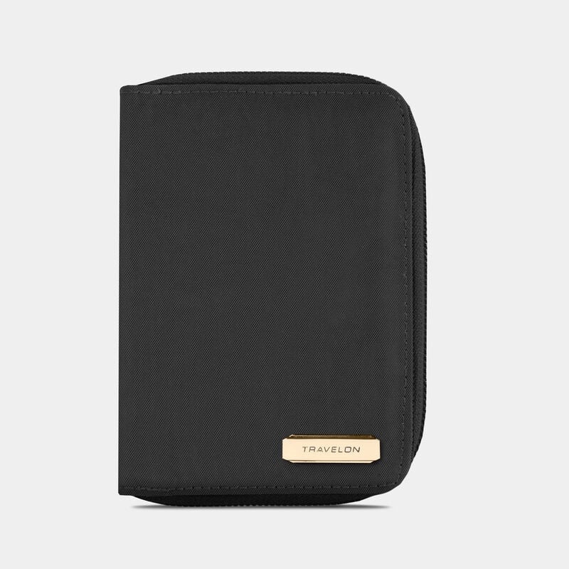 travelon rfid blocking card sleeve Travelon RFID Blocking Passport Zip Wallet 43401