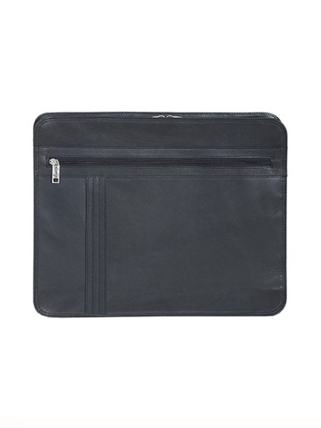 Scully Black Leather 3 Way Zip Document Case 490-11-24 Black