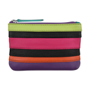 ILI RFID Blocking Leather Zip Coin Purse 6413