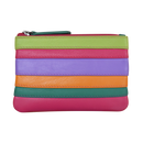 ILI RFID Blocking Leather Zip Coin Purse 6413