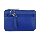 ILI RFID Blocking Leather Zip Coin Purse 6413