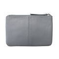 ILI RFID Blocking Leather Zip Coin Purse 6413