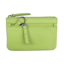 ILI RFID Blocking Leather Zip Coin Purse 6413