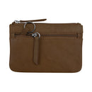 ILI RFID Blocking Leather Zip Coin Purse 6413