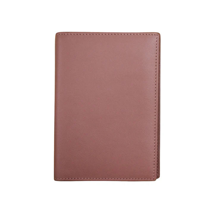 ILI New York RFID Leather Passport Cover / Vax Card Holder 6753RFB