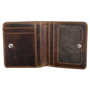 ILI Mens Mini Bifold Wallet 7231 Rustic Brown