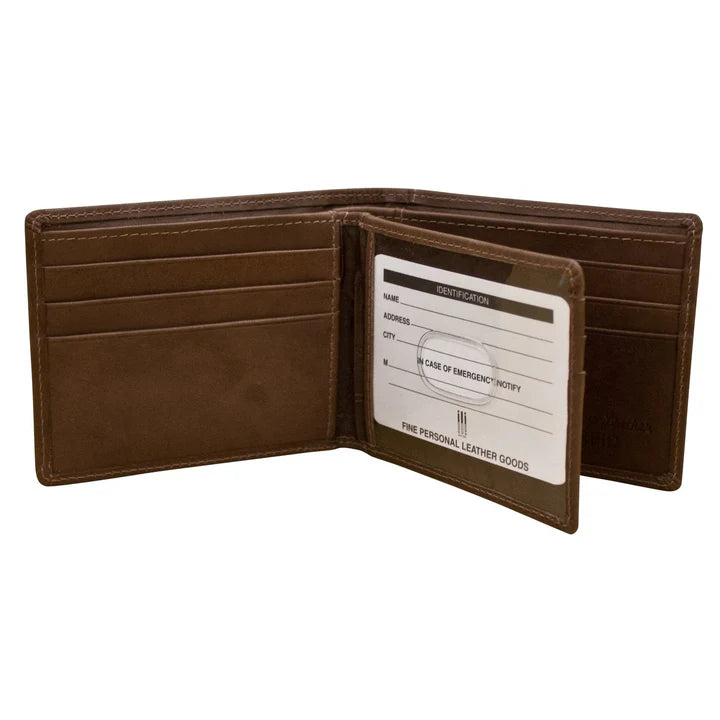 ILI 7745RFB Men's Bifold Wallet with Center Flip