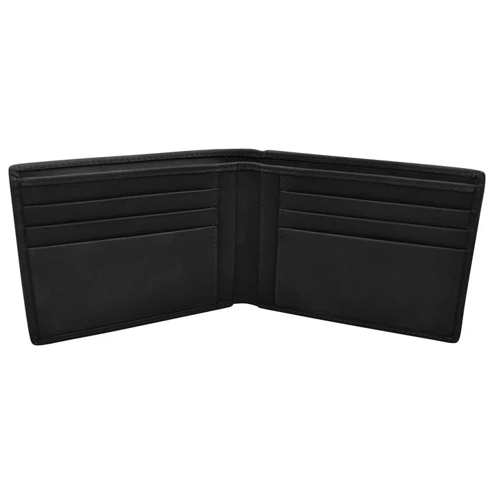 ILI 7777 Men's Bifold Euro Wallet Black