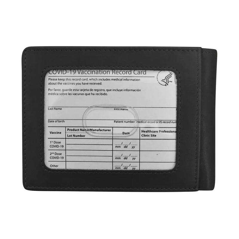 ILI 7777 Men's Bifold Euro Wallet Black