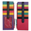 ILI RFID-Blocking Stacker Card Case With Zippered Pocket and ID window 7800