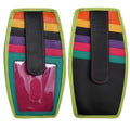 ILI Double Sided Card Holder with Side Zip Pocket 7804