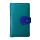 ILI Medium Cut Out Tab Wallet 7817 Aqua/Cobalt