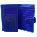 ILI Medium Cut Out Tab Wallet 7817 Aqua/Cobalt