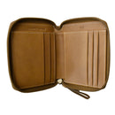 ILI Phoenix Collection Small Zip Wallet 7821 Antique Saddle