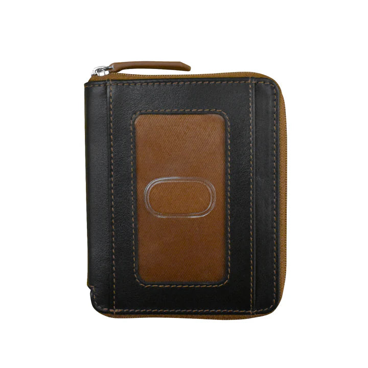 ILI 7860 Small Two Tone Zip-Around Wallet