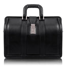 McKlein MORGAN 17" Leather Litigation Laptop Briefcase 83345 Black