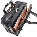 McKlein BOWERY 15” Leather Wheeled Laptop Briefcase 87855 Black