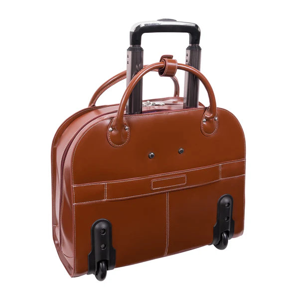 McKlein L Series EDGEBROOK | 15” Leather Wheeled Laptop Briefcase 9631