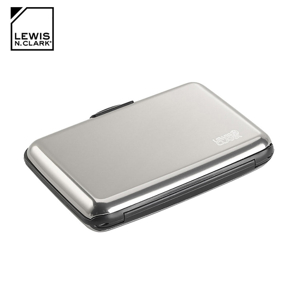 小物 L'ECHOPPE NPCD/Silver Code 50 Lewis N Clark RFID-Blocking Aluminium Wallet 1201 Silver
