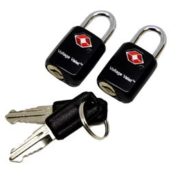 Voltage Valet 2 Pack TSA Key Lock Set Black
