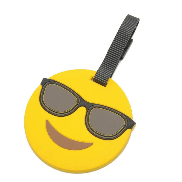 Voltage Valet Emoji Luggage Tag |Glasses| EM112-GL