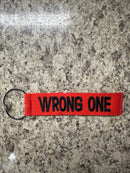 "Wrong One" Tude Luggage Tags