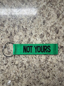 Tags for Bags "Not Yours" Tude Luggage Tags