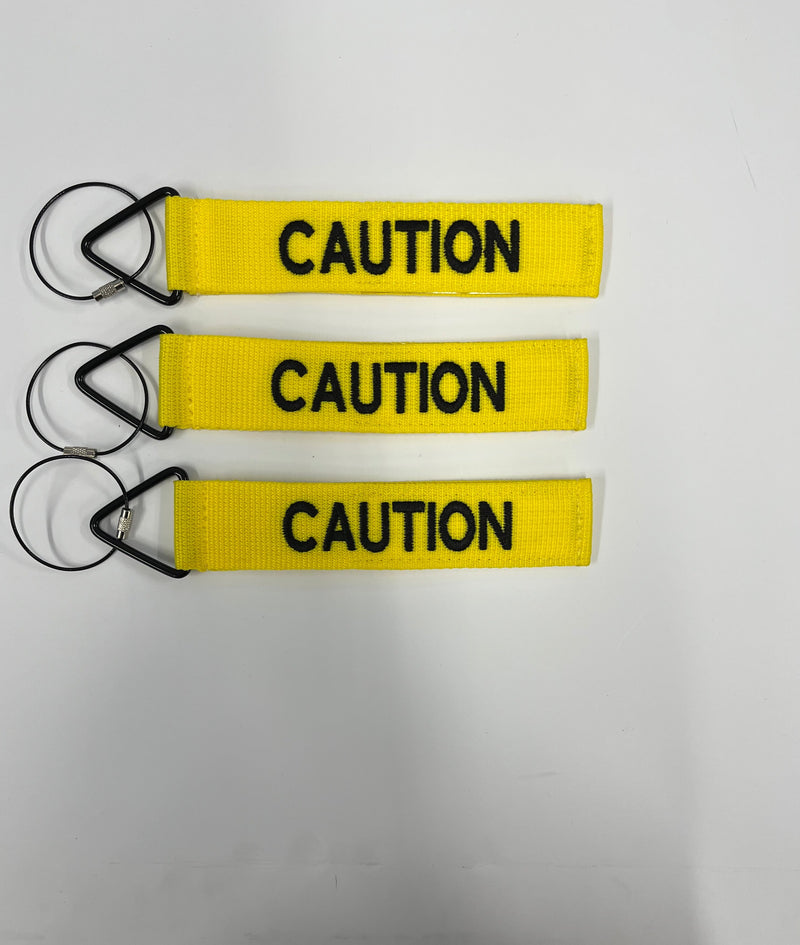 Tags For Bags "Caution" Tude Luggage Tags 3 Pack