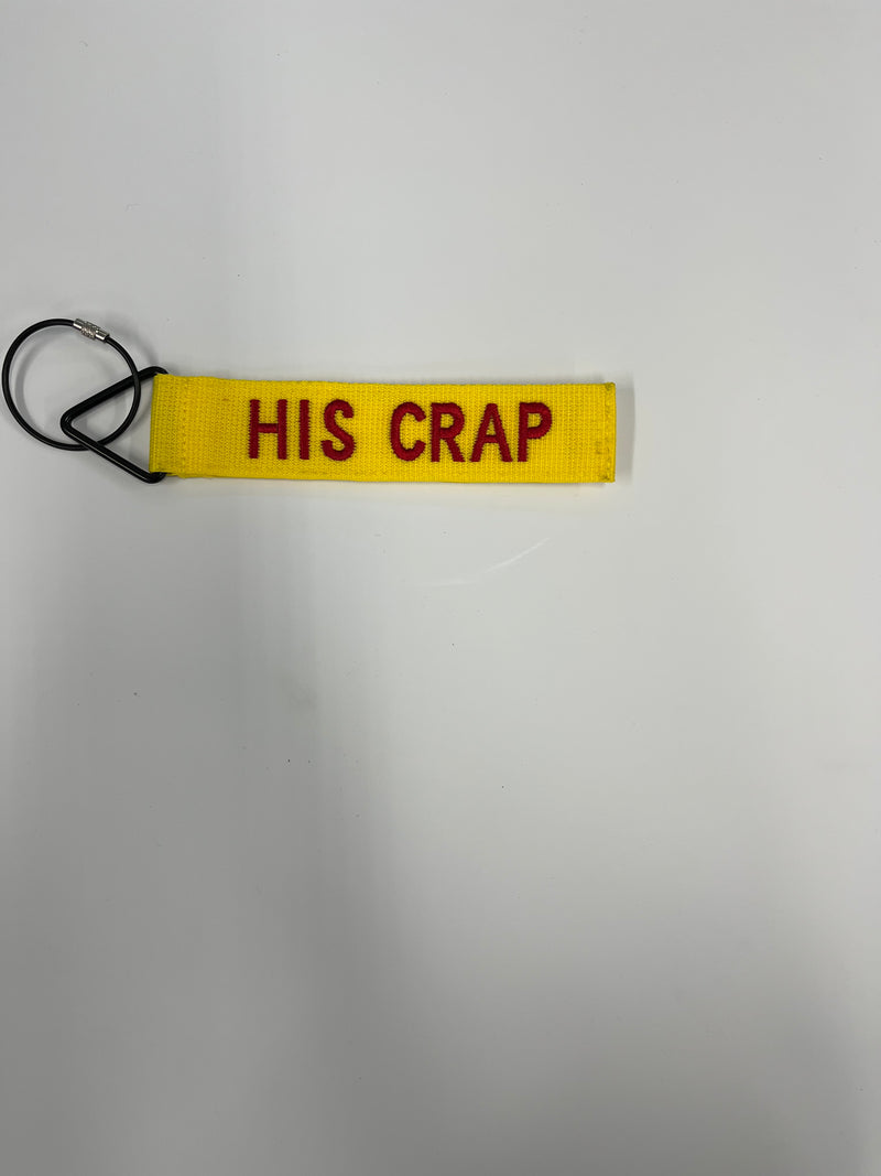 Tags for Bags "His Crap" Tude Luggage Tag