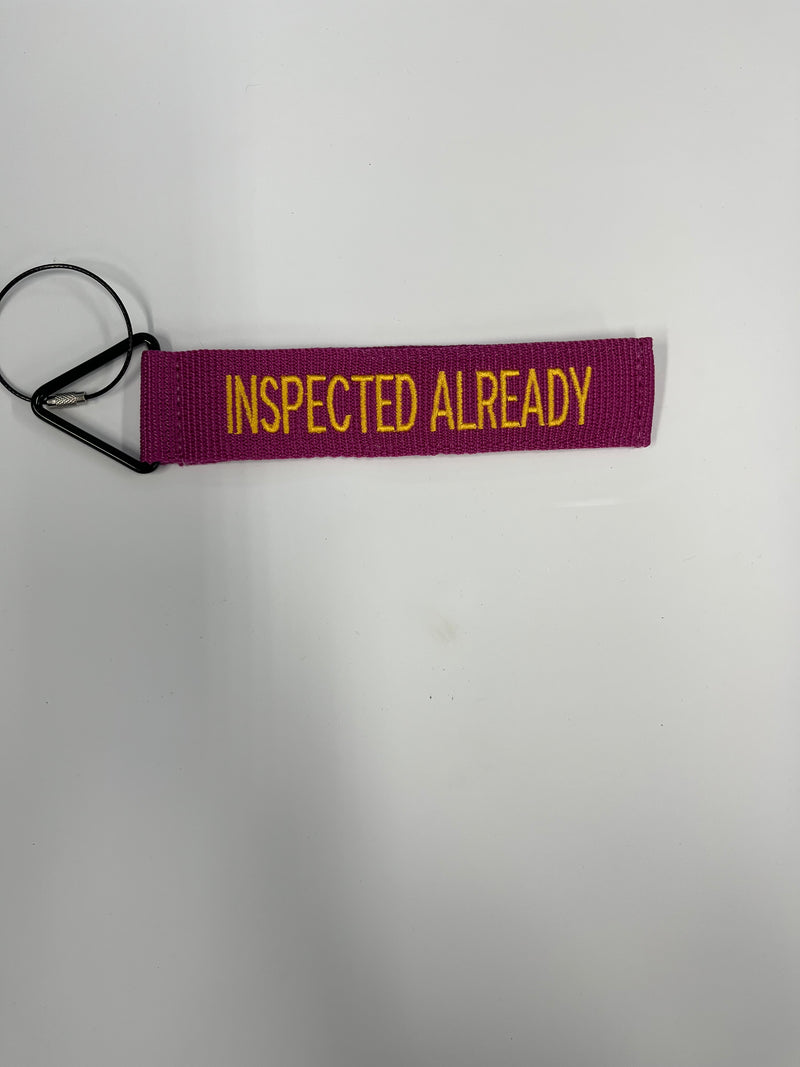 Tags for Bags "Inspected Already" Tude Luggage Tag
