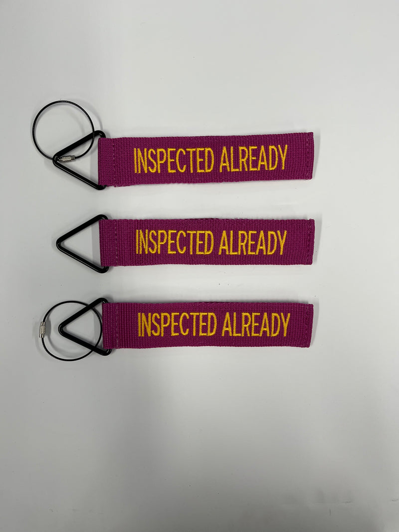 Tags for Bags "Inspected Already" Tude Luggage Tags 3 Pack