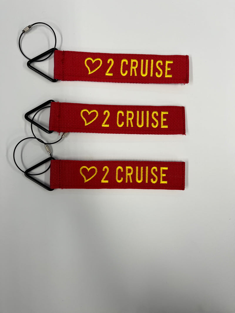 Tags for Bags "Love 2 Cruise" Tude Luggage Tags 3 Pack