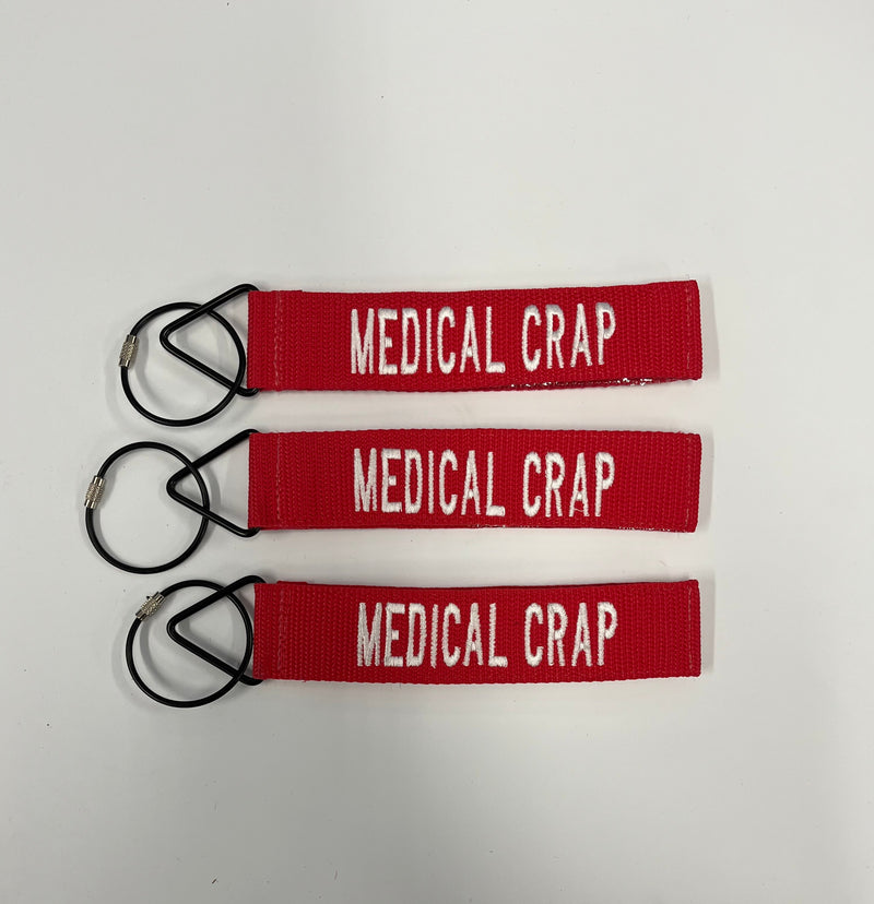 Tags for Bags "Medical Crap" Tude Luggage Tags 3 Pack