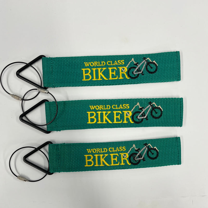 Tags for Bags "World Class Biker" Tude Luggage Tags 3 Pack