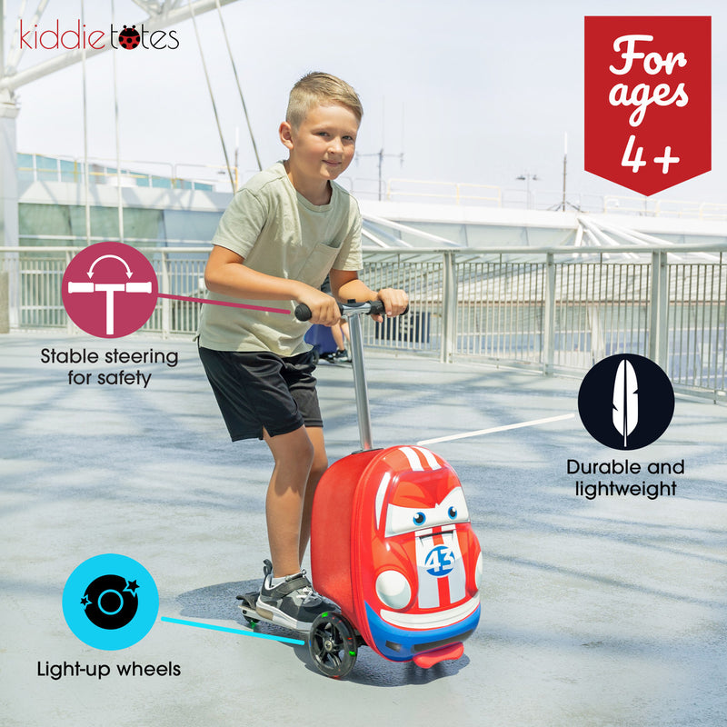 KiddieTotes Race Car Luggage Scooter KT-SL12CAR