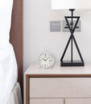 Seiko Ming Bedside Alarm Clock QXE063SLH Silver